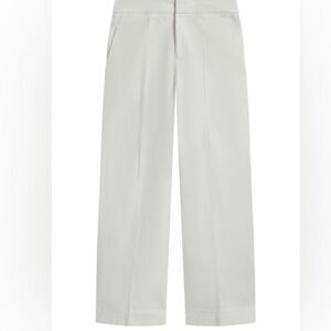 Everlane The Wide Leg Structure Pant in White Bone 0